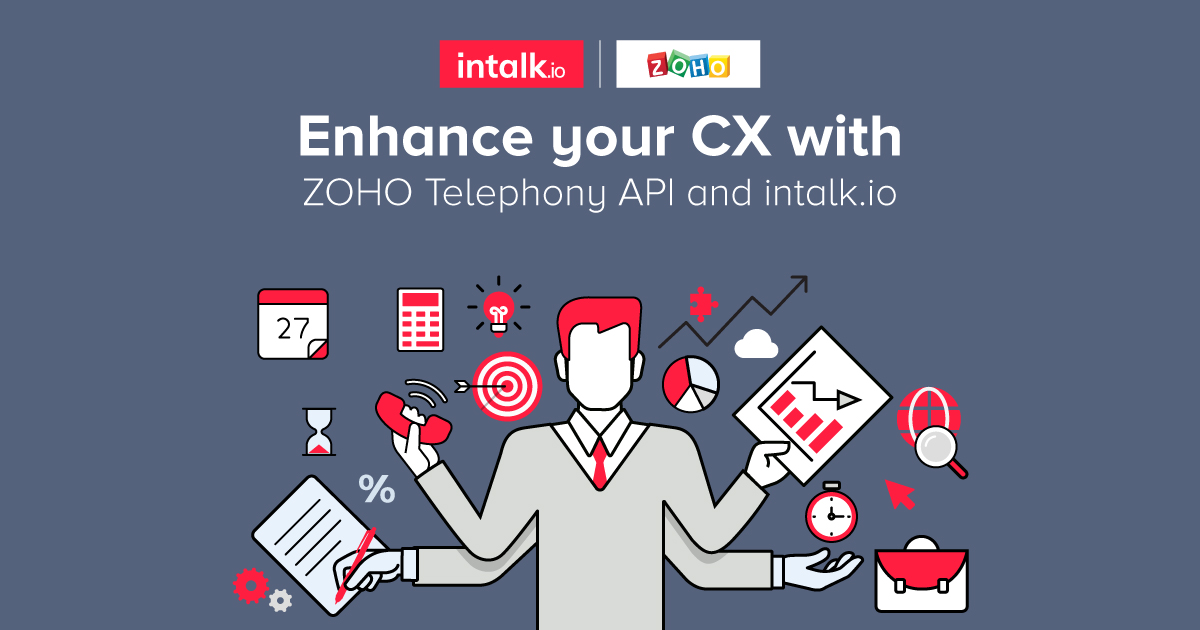 Enhance your CX with ZOHO Telephony API and intalk.io